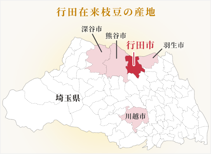 行田在来枝豆の産地