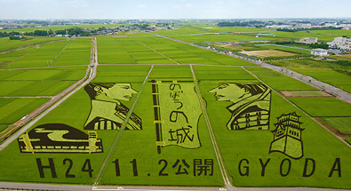 行田市の田んぼアート